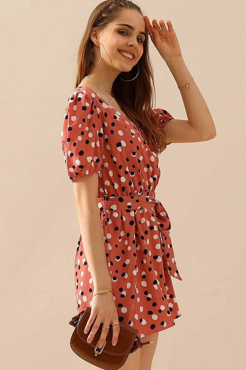 POLKA DOT JUMPSUITS - Doublju