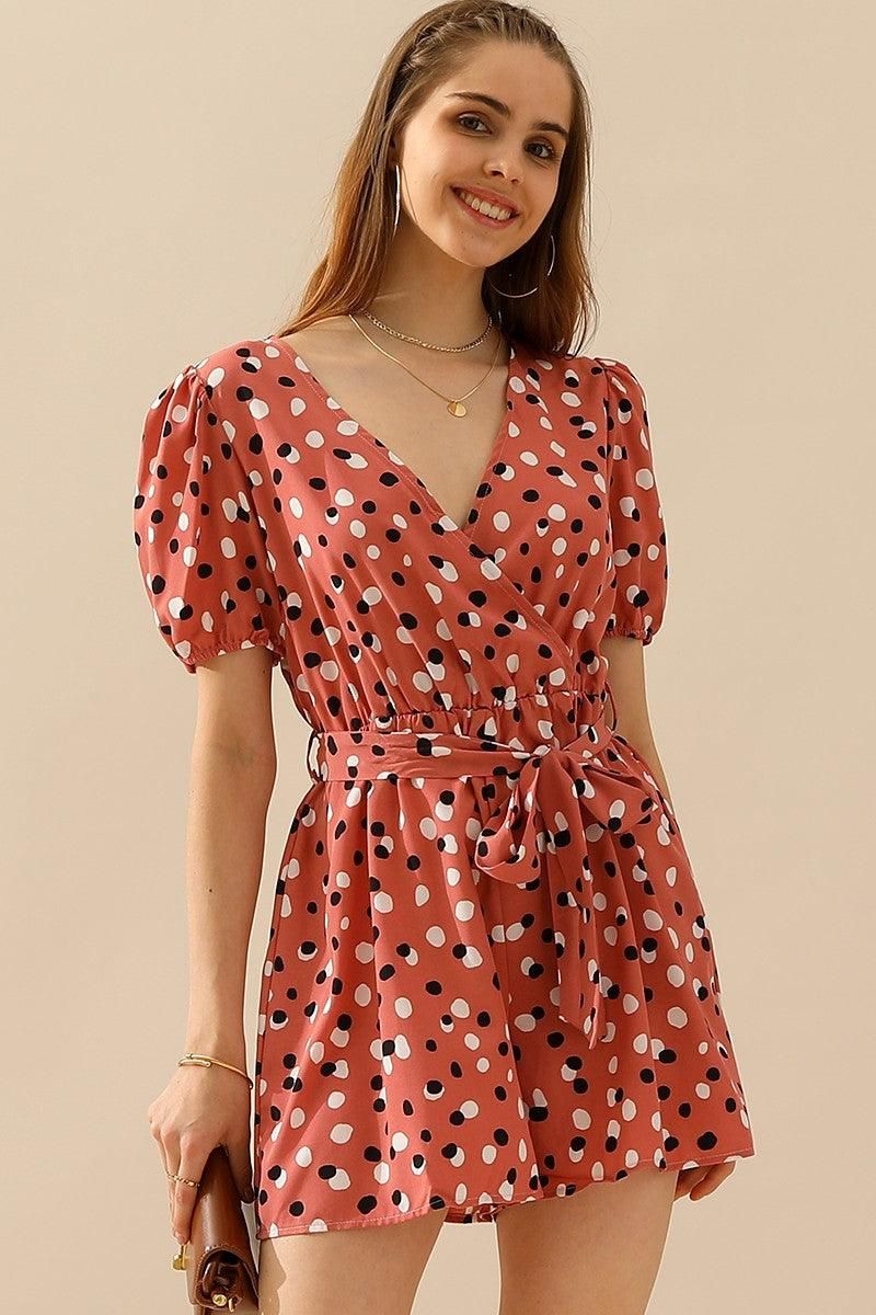 POLKA DOT JUMPSUITS - Doublju