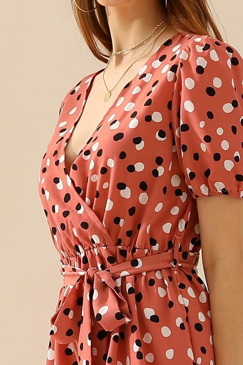 POLKA DOT JUMPSUITS - Doublju