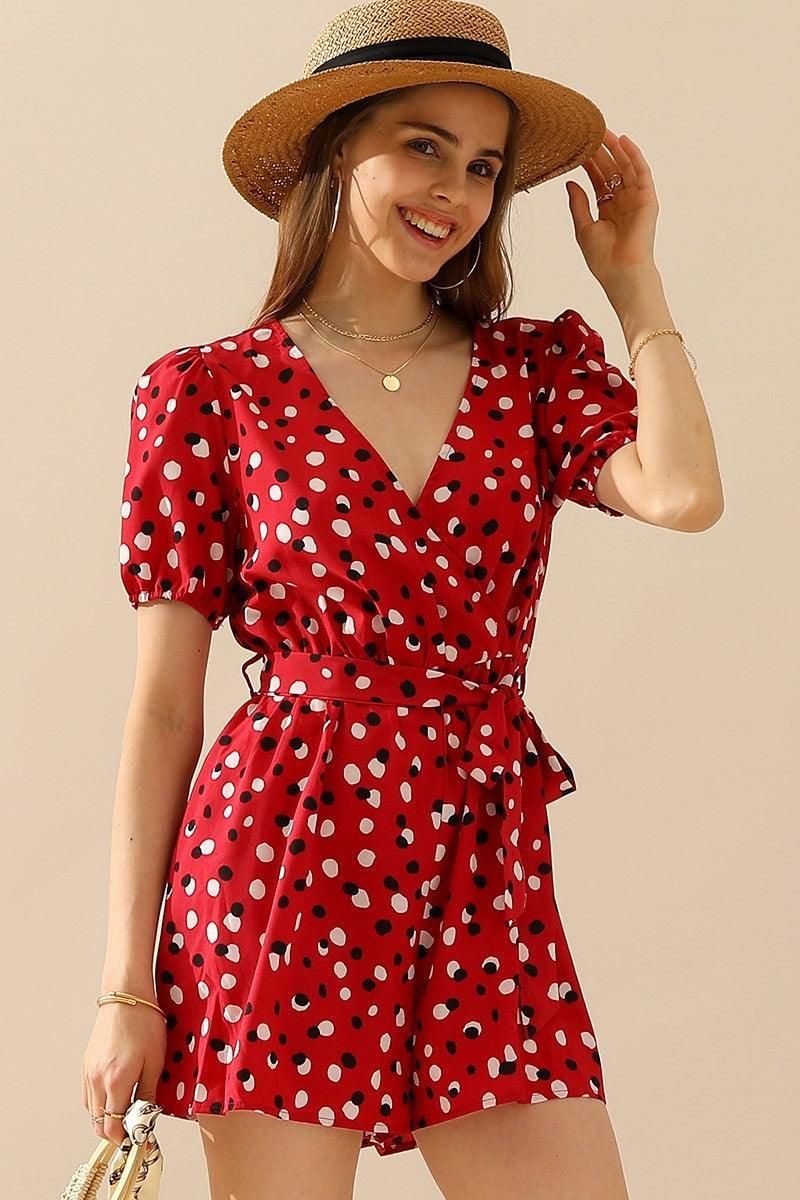 POLKA DOT JUMPSUITS - Doublju