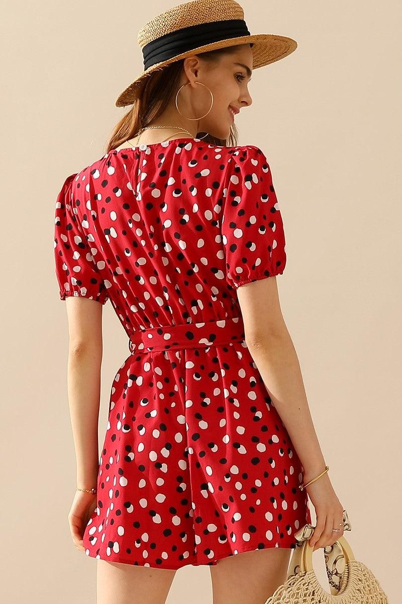 POLKA DOT JUMPSUITS - Doublju