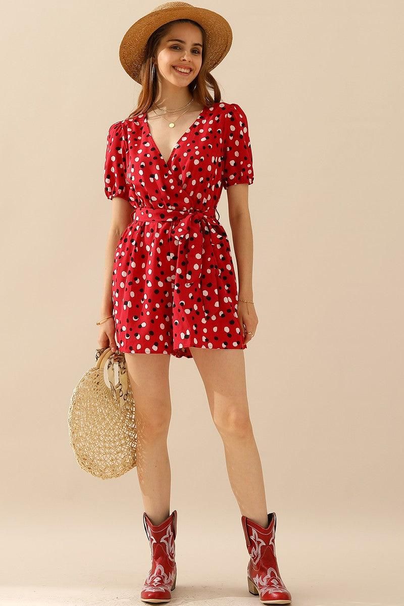 POLKA DOT JUMPSUITS - Doublju