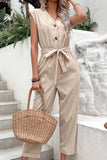 WOMEN CASUAL SOLID JUMPSUIT - Doublju