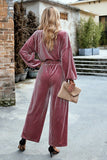 VELVET CORDUROY LOOSE FIT COZY TOP AND PANTS SET