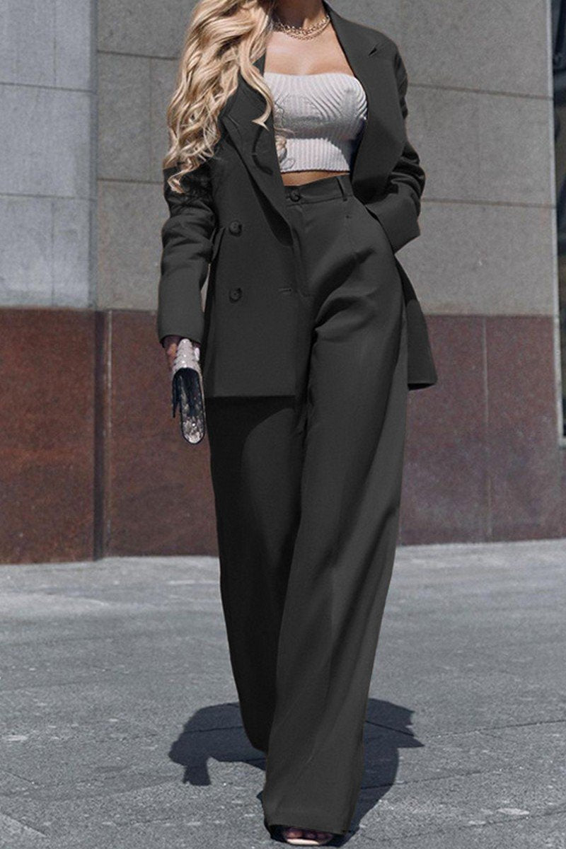 WOMEN OVERSIZED LOOSE FIT SUIT BLAZER AND PANTS