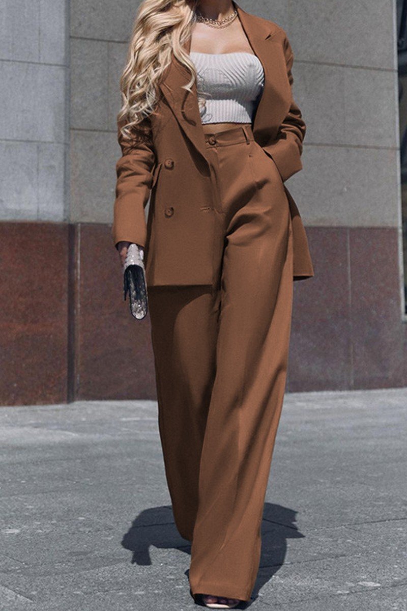 WOMEN OVERSIZED LOOSE FIT SUIT BLAZER AND PANTS