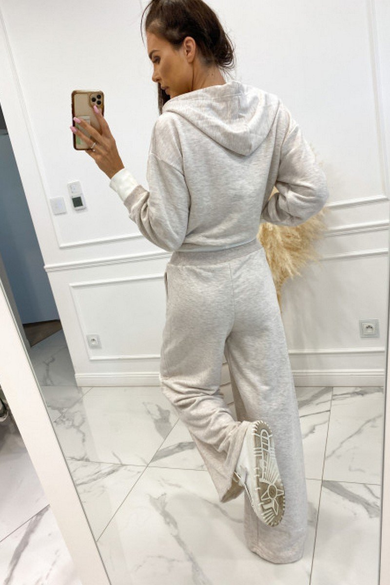 WOMEN LONG SLEEVE PULLOVER HOODIE AND PANTS SET