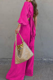 WOMEN OVERSIZED LOOSE FIT LONG PANTS AND CROP TOP