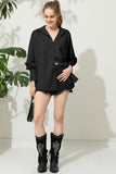 DROP SHOULDER LANTERN LONG SLEEVED SHIRT - Doublju