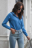 Casual Long Sleeved Chiffon Shirt - Doublju