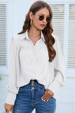 BUTTON DOWN DAILY BASIC BLOUSE - Doublju