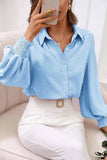 DOT LUFFLE LONG SLEEVE COLLAR SHIRTS - Doublju