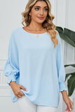 SEVEN QUARTER SLEEVE LOOSE SHIFFON BLOUSE - Doublju