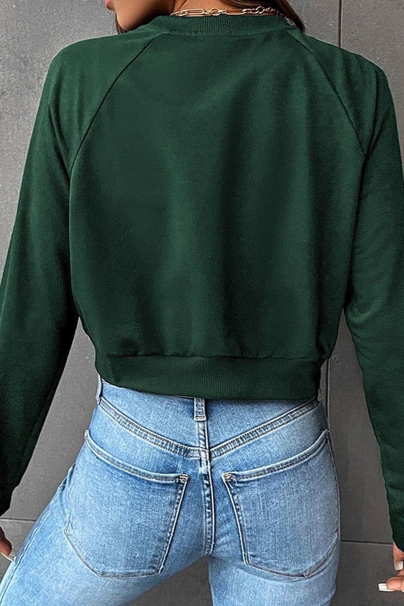 WOMEN CREWNECK SHORT LENGTH JUMPER TOP