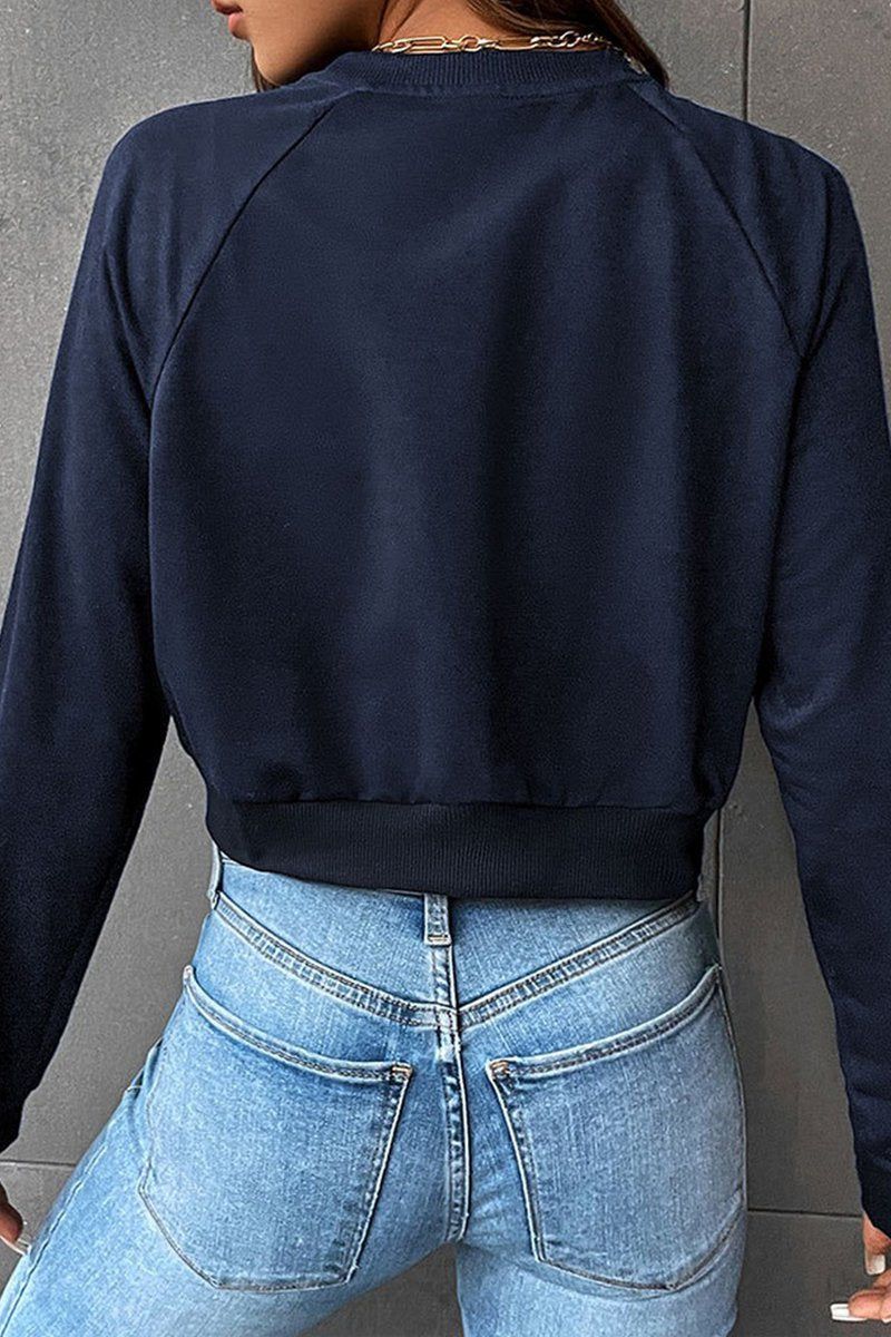 WOMEN CREWNECK SHORT LENGTH JUMPER TOP