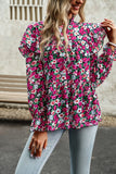 WOMEN LONG CAPE SLEEVE TIERED TUNIC BLOUSE TOP