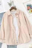 LONG SLEEVED TRENDY CORDUROY SHIRT - Doublju