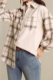 LONG SLEEVE PLAID STREET CASUAL SHIRT - Doublju