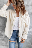 WOMEN TRENDY CORDUROY BUTTON DOWN SHACKET