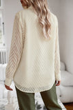 WOMEN LACE TRIM BUTTON UP BLOUSE WITH POCKET