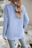 WOMEN LACE TRIM BUTTON UP BLOUSE WITH POCKET