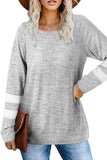 WOMEN'S T SHIRT TEE PLAIN LONG SLEEVE DAILY WEEKEND BASIC ROUND NECK REGULAR FIT