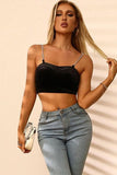 SLEEVELESS BACKLESS STRAPY BRA TOP - Doublju