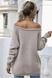 STRAPLESS ROUND NECK PULLOVER KNIT - Doublju