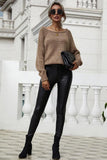 STRAPLESS ROUND NECK PULLOVER KNIT - Doublju