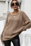 STRAPLESS ROUND NECK PULLOVER KNIT - Doublju