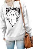 STAY SPOOKY FUNNY PRINT LOOSE TOP FOR WOMEN