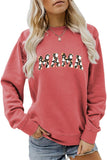 WOMEN HALLOWEEN MAMA PRINTING LONG SLEEVE TEE