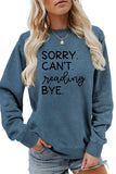 WOMEN LETTER PRINTING LONG SLEEVE T SHIRT TEE