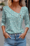 WOMEN MULTI PATTERNED LONG SLEEVE DANDY TEE SHIRT