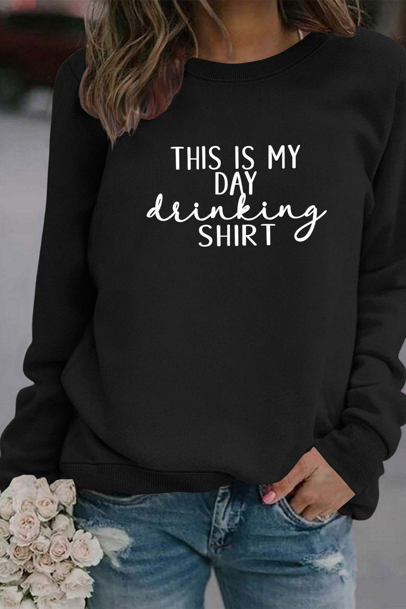 WOMEN THIS IS MY DAY LETTERING LONG SLEEVE TOP