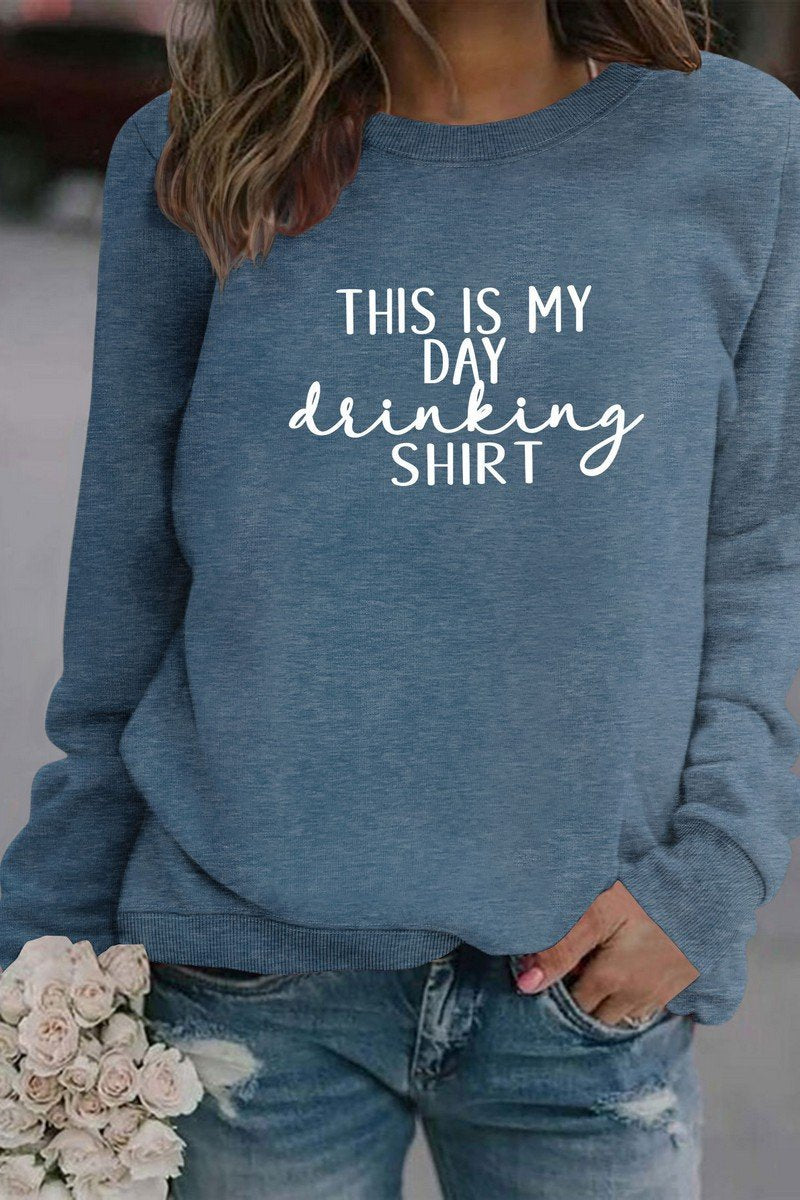 WOMEN THIS IS MY DAY LETTERING LONG SLEEVE TOP