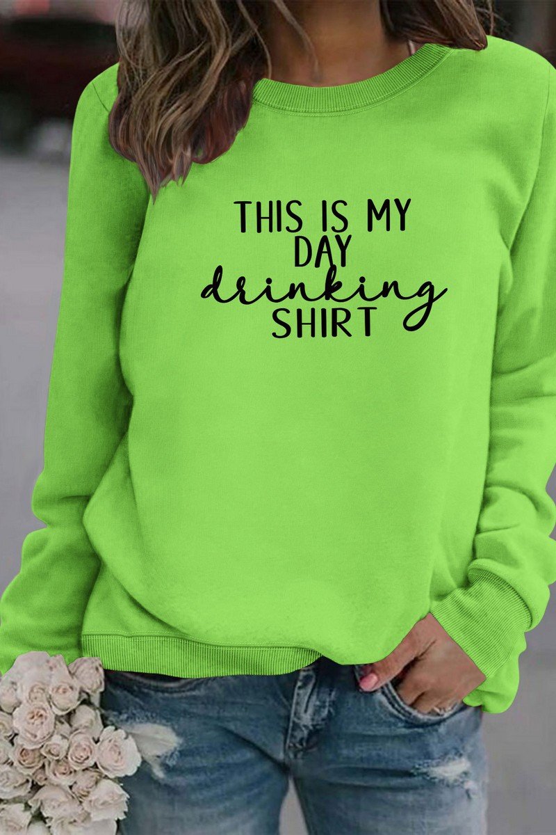 WOMEN THIS IS MY DAY LETTERING LONG SLEEVE TOP