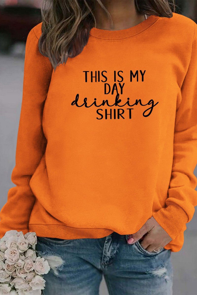 WOMEN THIS IS MY DAY LETTERING LONG SLEEVE TOP