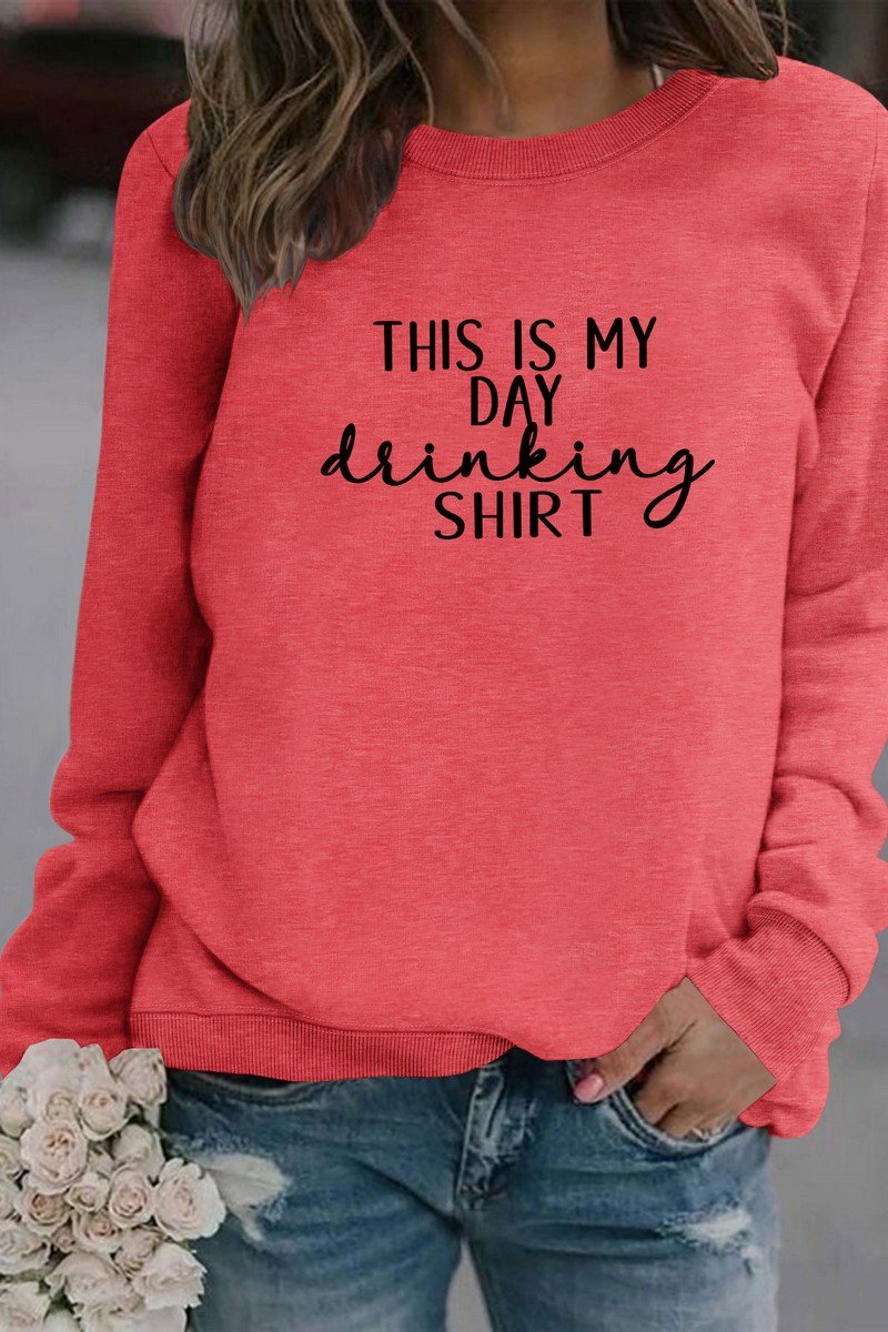 WOMEN THIS IS MY DAY LETTERING LONG SLEEVE TOP