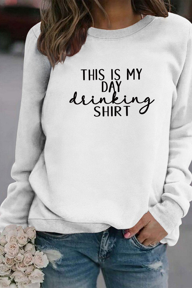 WOMEN THIS IS MY DAY LETTERING LONG SLEEVE TOP