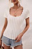 DEEP ROUND NECK DAILY TOP - Doublju