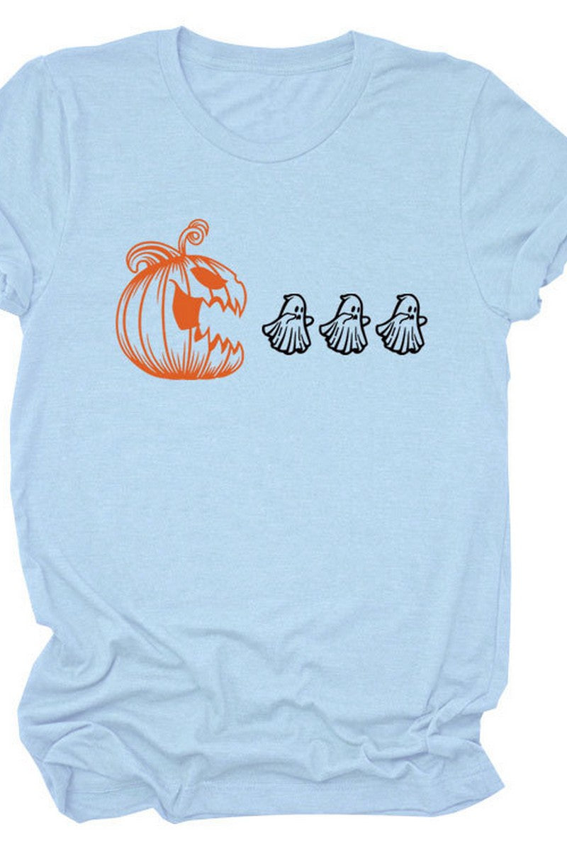 WOMEN HALLOWEEN PRINTING SHORT SLEEVE TEE T SHIRT