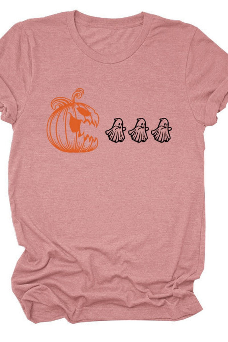 WOMEN HALLOWEEN PRINTING SHORT SLEEVE TEE T SHIRT