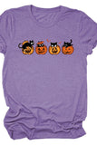 PUMPKIN CAT CUTE AND FUNNY SHORT SLEEVE WOMEN