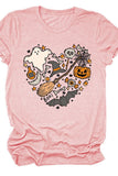 WOMEN HALLOWEEN PRINTING SHORT SLEEVE T SHIRT