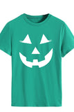 WOMEN LOOSE FIT HALLOWEEN PRINTING SHORT T SHIRT