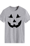 WOMEN LOOSE FIT HALLOWEEN PRINTING SHORT T SHIRT