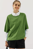 OVERSIZED SWEATSHIRT WITH KANGAROO POCKET - Doublju