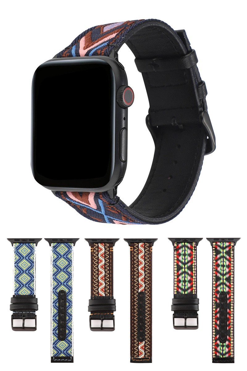 UNIQUE PATTERN LEATHER BAND FOR APPLE WATCH