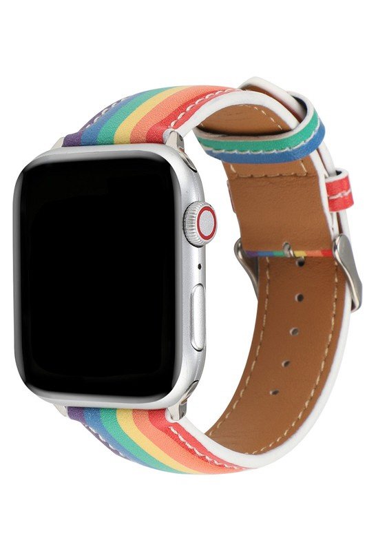 RAINBOW LEATHER BAND FOR APPLE WATCH